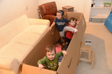 Playing in the box with Emma s kids3